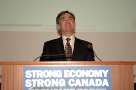 Industry Minister Jim Prentice announced $163 million for 11 new Centres of Excellence.