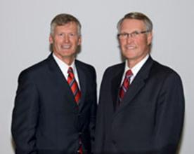 Jim Hendry (left) and Cameco’s Gerald Grandey
