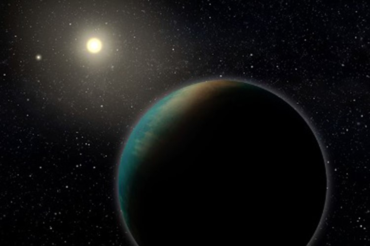 An extrasolar world covered in water?